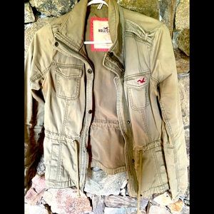 Hollister army green jacket